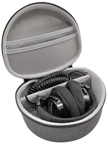 Musiin Professional Over-Ear Monitor Headphone Hard Case - Compatible with Sony MDR7506,WH-1000XM4 Marshall Mid ANC and More - Dark Grey Ant Pattern Shell with Light Grey Velvet Interior