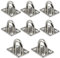 VBRHFRIF 8 Pieces Clothesline Hooks, Heavy Duty Lifting Hooks, Hammock Hooks, Board Base Hooks, Stainless Steel Wall Hanging Panels