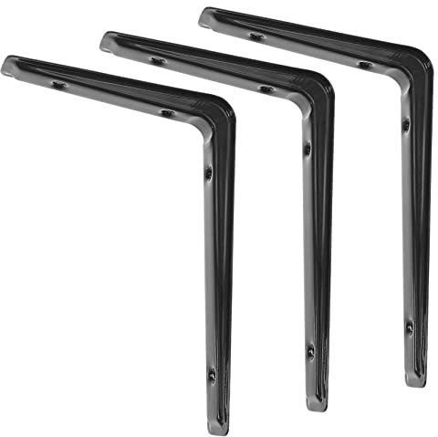 Mikikit Dekorative Regalhalterung Wandregalhalterung Abgewinkelte Halterungen für Die Ecklagerung