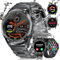 FOXBOX Montre Connectée Homme,1.43'' AMOLED Fitness étanche Smartwatch,100+ Modes Sport avec Bluetooth,fréquence Cardiaque Calories Moniteur de Sommeil Android iOS 400mAh Noir