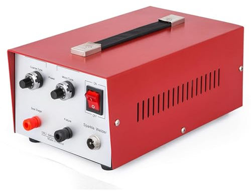 Saldatrice a punti 2 in 1 a impulsi scintillanti, saldatrice laser portatile per gioielli 30/50/80A, saldatrice, saldatura elettrica per collane di gioielli in oro argento platino,30A