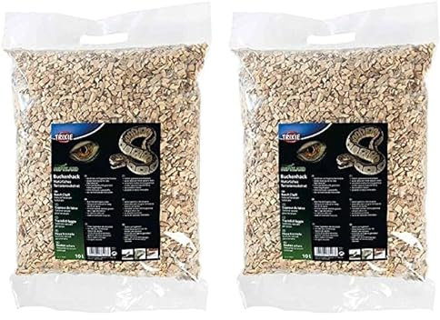TRIXIE - Copeaux de hêtre, Substrat Naturel p.Terrarium, 10 l, (Lot de 2)
