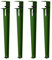 HDEYRSX 4 Stück Möbelfüße Metall Tischgestell F-förmige Tischbeine Tischkufen Tischuntergestell,für Arbeitstisch,Couchtisch,Schreibtisch,Bartisch,Das stanzfreie Design (Grün,76cm)
