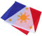 YARNOW Philippinische Flagge Druckbanner Nationalflagge Für Die Dekoration Flagge Der Philippinen Dekoratives Banner Yard-flaggen- Jubelnde Fahne Boot-flaggen- Polyester