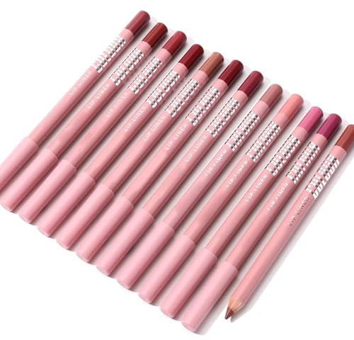 Lipliner Haltbarer Lipgloss Lippenstift Haltbarer Lipgloss Langanhaltende Verblasst Nicht Schönheitskosmetik Hochpigmentiert und Geschmeidig mit Mattes Finish (E, one size)