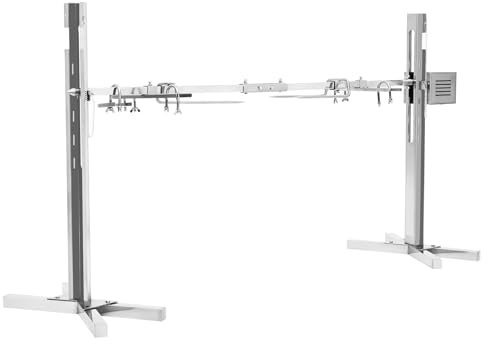 40KG Electric Barbeque Rack BBQ Rotisserie Grill Adjustable Height with Double U-shaped Hooks for Camping Outdoor BBQ for Pig Lamb