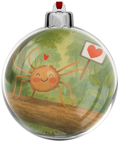 Mr. & Mrs. Panda weihnachtshänger Spinne Agathe Motivation Design - Geschenk, christbaumkugeln, Glück, Dankeschön, weihnachtsanhänger, weihnachtsbaumkugeln, Vertrauen, Merchandise, christbaumkugel