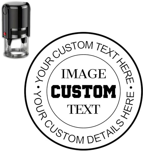 Personalized Stamp,Self lnking Custom Stamp,9 Colors,4 Sizes | Signing Name,Rubber Stamps for Business,Return Address Stamp