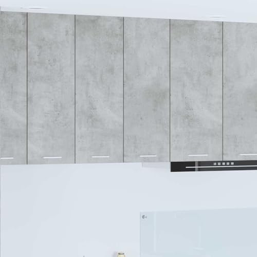Refined Hängeschrank Riga Beton Grau 60 x 31 x 80 cm Holzwerkstoff