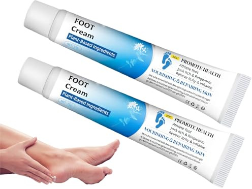 Crema per Il Piede D'Atleta,2pcs Crema per La Cura dei Piedi,Crema Antimicotica per Piedi e Pelle,Deodorante per I Piedi,Rapido Sollievo da Prurito e Desquamazione,15g