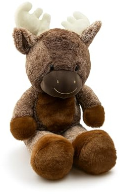 Mel-O-Design Kuscheltier Hirsch 66 cm – Großer brauner Hirsch Plüschtier – Weiches Stofftier zum Kuscheln – Geschenk für Kinder & Tierliebhaber