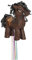Unique 65988 Cavallo Marrone Pinata-Tirare la Corda, Cardboard, Brown