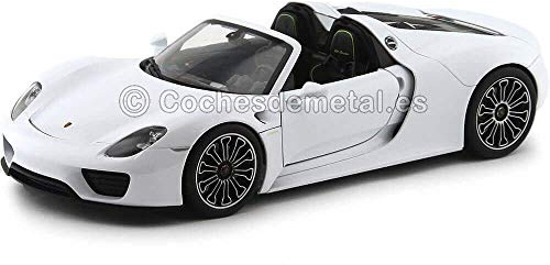 Welly 18051CWYEL Porsche 918 Spyder Yellow - Convertible