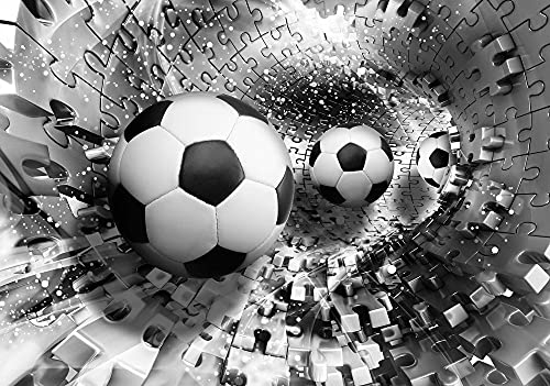Forwall Fototapete Fussball Sport 3D EFFEKT Jugendzimmer Jungs Kinderzimmer Vlies Tapete UV-Beständig Geruchsfrei Hohe Auflösung Montagefertig (3382, V8 (368x254 cm) 4 Bahnen)