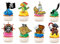 Ediblecakedecorations 24 x Cupcake-Topper aus Esspapier mit Piraten-Motiven. 24 Stück, Mehrfarbig, Rot, Orange, Kuchendekoration, Cupcake-Topper, Kuchendekoration, Junggesellenabschied, Geburtstag
