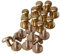 Yibuy 10 x Leder Craft Runde Kopf Nagel Nieten 8x6x8mm massivem Messing Chicago Schrauben