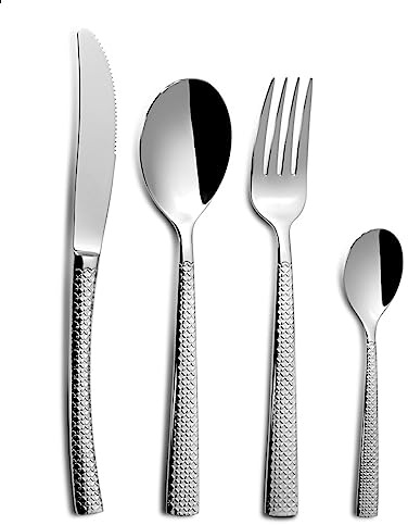 Comas 6332 disco idraulico 18% posate 24 pezzi, acciaio INOX