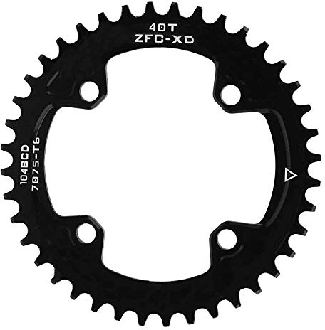 VGEBY1 Fahrrad kettenblatt, 104MM 40T 42T Schmales breites Fahrradkettenblatt Kompatibel mit Crankset Cycling Chainring Wheel Accessory(42T)