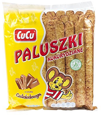 CUCU Meisflipsstangen mit Schokopulver 80g