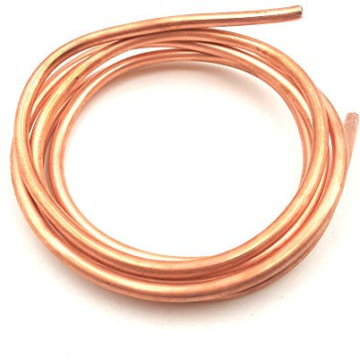 SOFIALXC Kupferrohr für Kältetechnik, 6,35 mm x Wandstärke 0,7 mm, für Kältetechnik, 2 m lang