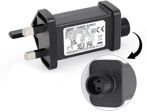 CubePlug 12V 12W String Lights Indoor-Outdoor Power Adapter for CZJUTAI JT-DC 12V 12W /9W /7.2W /6W /4.5W /3.6W-IP44 Christmas Lighting [U3T2]