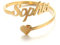 AFSTALR Damen Ring Name Personalisierte, Benutzerdefinierter Ring Gold Eheringe mit Herz Buchstaben Tochter Mutter Geschenk