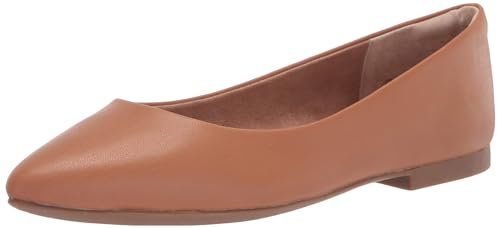 Amazon Essentials Ballerine Basse a Punta Donna, Cammello, 39.5 EU