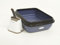 Katzentoilette offen mit Rand 40x50x15 cm Set Streuschaufel und Behälter 100% Recycling Material! Petrol