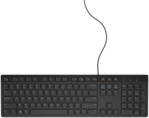 Dell KYBD,104,USEU,I,KB216-B,LTON,R KB216, Full-Size (100%), W125821851 (KB216, Full-Size (100%), Wired, USB, QWERTY, Black)