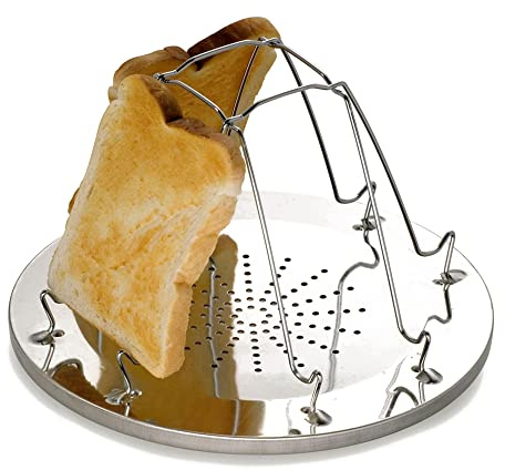 Hi-Gear Folding Toaster (4 slice), Silver, One Size