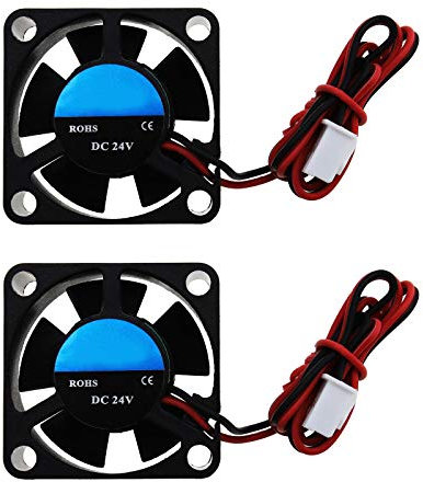 Create idea 2pcs 3010 Imprimante 3D 24V Ventilateur de Refroidissement sans Brosse Connecteur 2 Broches