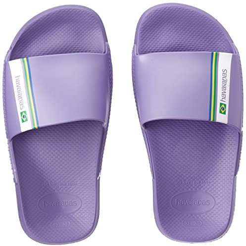 Havaianas Slide Brasil, Infradito Unisex - Adulto, Purple Paisley, 39/40 EU