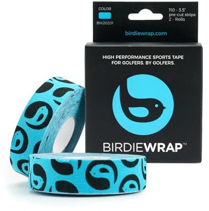 BirdieWrap Golf Sports Wrap - 4-Wege-Stretch Athletic Tape für Hände und Finger, wasserdicht, vorgeschnitten 110 Streifen, Blasen, Nicks Schutz