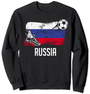Russia Flag Jersey Russia Soccer Team Russia Sweatshirt