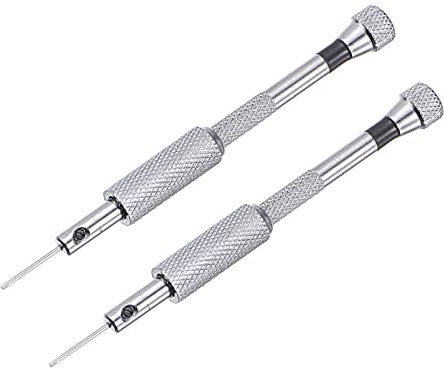 sourcing map Micro Precision Screwdriver, 1.0mm Flat Head for Watch Eyeglasses Electronics Repair 2 Pcs
