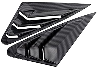 Seitenspoiler Für A-UDI A4 B9 2017 2018 2019 Kohlefaser Heckscheibe Dreieck Panel Dekoration Abdeckung Fensterläden Aufkleber Auto Styling (Farbe : 1 UK)