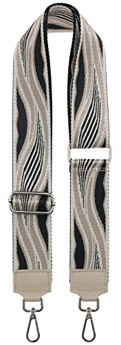 Zwillingsherz Taschengurt gemustert - Austauschbares verstellbares Gurtband zum Umhängen für Damen Frauen Mädchen – Crossbag Schultertasche Bauchtasche Geldbörse Umhängetasche