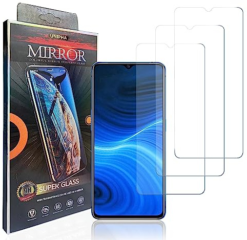 hxeyraal (3 Pack) diseñado para Realme X2 Pro película protectora de pantalla de vidrio templado, 0,33 mm, anti-arañazos, sin burbujas para Realme X2 Pro película protectora de pantalla HD.