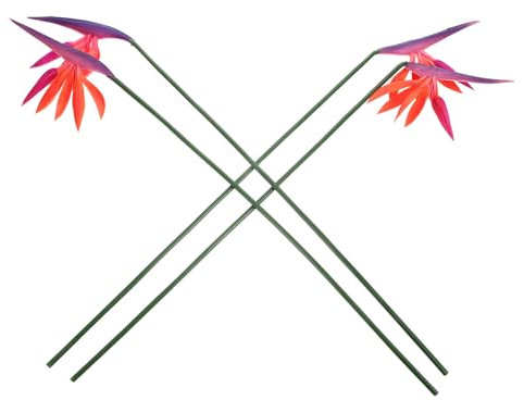 Uonlytech 4 Stück Künstliche Paradiesvogel Blumen Himmelsvögel Strelitzie PU Leder Kunstblumen Kunststoff Pflanzen für Blumenarrangement Vase Hochzeit Party Heimdekoration Rosig