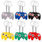 Wangjiangda 12 Stück Videospiel Schlüsselanhänger, Controller für Mottopartys, Cartoon-Design, 6 Farben