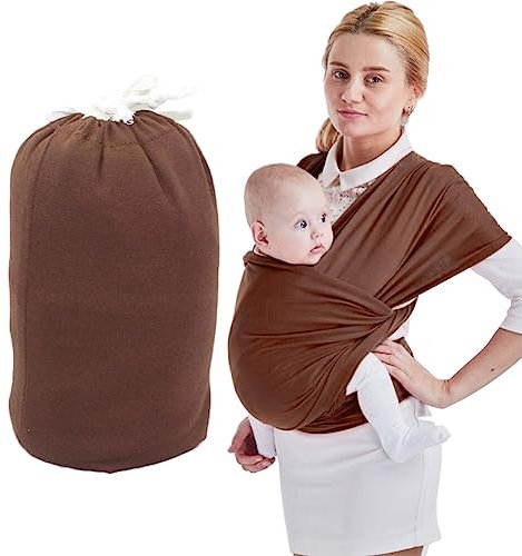 JAWSEU Tragetuch Baby für Neugeborene bis 15 kg, Babytragetuch Baumwolle, Wrap Babytrage, Ergonomische Vorderseite/Rückseite Baby Tragetuch Neugeborene 0-36 Monate