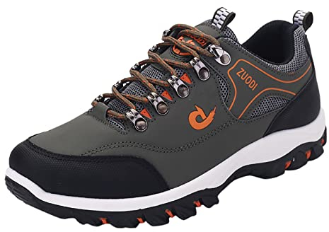 Generisch Wanderschuhe Herren Wasserdicht, Rutschfeste Wasserdicht Abriebfest Atmungsaktive Sneaker Boots 48 Bequem Leicht Hoch Wanderschuhe Trekkingschuhe Leder Sportlich Outdoor Schuhe Schuhe