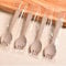 N-KONGJIAN 100PCS Disposable Sporks, Individually Wrapped Durable Strong Plastic Sporks for Desserts Ice Cream Cake for Picnics Restaurant and Party Supply (Wheat Color)