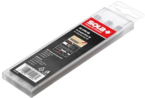 Sola SG CPM HB - Ersatzminen 2x5 mm CPM Zimmermannsbleistift - 6 Stück Ersatzminen Graphit Härte HB, Länge 12 cm