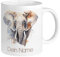 GRAZDesign Elefanten Tasse mit Namen personalisiert - Namenstasse, Kaffeetasse Büro und Zuhause, Geschenk zur Weihnachten Keramik 330ml