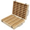 Queeucaer 64 Slots Holz ätherische Öle Box Aufbewahrungsbox Aufbewahrungskoffer Behälter Ätherisches Öl aus - Ideales Organisator für Ätherische und Duftöle