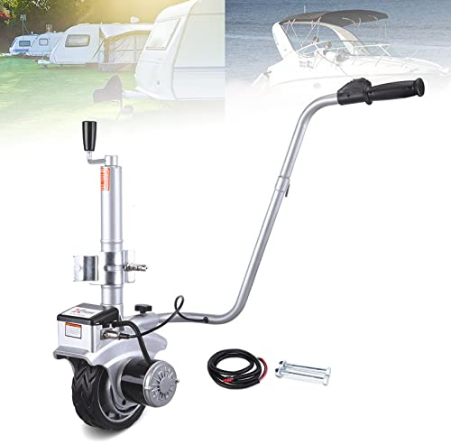 Kit carrello motorizzato per camper | Cric per rimorchio barca resistente con capacità di carico di 2500 kg e velocità di 5-7 m/min | Carrello elettrico per rimorchi, ruota di sostegno da 12 V per