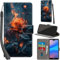 Handyhülle für Huawei P20 lite Hülle Premium Lederhülle Klappbar Wallet Magnet Kartenfach Standfunktion Schutzhülle kompatibel mit Huawei P20 lite Hülle,Rose