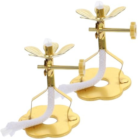 TOGEVAL 2pezzi Supporto Per Canna Per Lampada Olio Supporto Di Ricambio in Corda Di Forniture Per Sala Buddha Ornamento Decorativo Per Casa