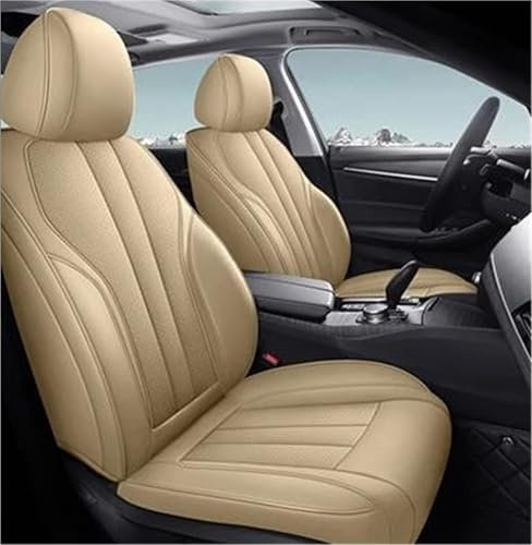 DZSJHGFDD Autositzbezüge Benutzerdefinierte Autositzbezug Für Volvo Für XC60 V60 V90 Für XC40 Für XC90 C30 C70 S60 S80 V40 Autoinnenzubehör Sitzbezug Auto(Beige)